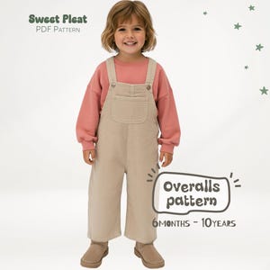Naaipatroon kinderjumpsuit voor kinderen Overalls Naaipatroon babymeisje