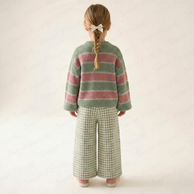Cotton Pants Pattern For girls - Kid's Pants With Pockets Sewing Pattern For Woven Fabrics, PDF Patterns For Children, simple pants pattern for kids, linen pants pattern for children, children's pants pattern for girls, trousers pants pattern for kids, pajama pants pattern, elastic waistband pants pattern, wide leg pants pattern for kids, pdf sewing patterns for kids, childrens pants pattern, toddler pants pattern, sewing pattern for toddlers, baby boy pants pattern