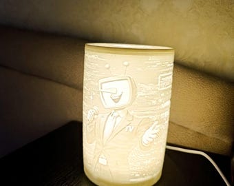 Tenna Lithophane Lamp – Deltarune Chapter 3 & 4 Night Light