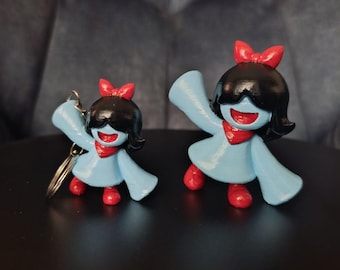 Figura/Chaveiro Aqua Deltarune, Arte de Fã do Capítulo 5, Colecionável Impresso em 3D e Feito à Mão