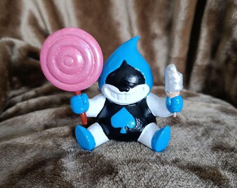 Deltarune Lancer Figurine – Hand Painted Collectible – 3D Printed Fan Art Statue