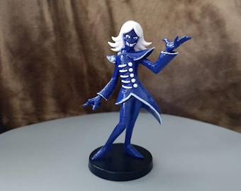 Rouxls Kaard Figure, Deltarune Collectible, Handmade Fan Art Statue, 12 cm Character Model, Unique Gift for Gamer