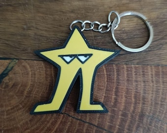 Starwalker Keychain Deltarune | Undertale Fan Gift | 3D Printed Yellow Star Charm | Custom Made