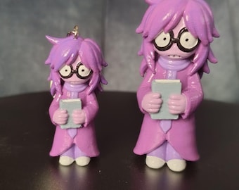 Seth Deltarune Figure or Keychain Chapter 5, Hand Painted Fan Art Figurine, Dark World Character Collectible