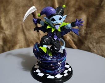 Jevil Figure Deltarune | Hand Painted Collectible | Chaos Jester Figurine | 3D Printed Figurine