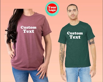 Bella Canvas Unisex Heather CVC T-shirt - Custom T-Shirt Design: Create Your Own Style-Customer Print