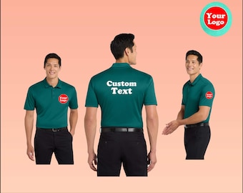 Port Authority Men's Silk Touch Performance Polo-Custom Logo-Custom Text