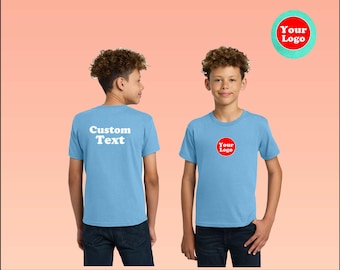 Gildan Youth Heavy Cotton Print Custom T-shirt-Logo-Custom Text-Your Photo