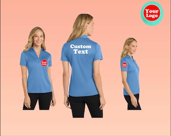 Port Authority Women's Silk Touch Performance Polo-Custom Logo-Custom Text