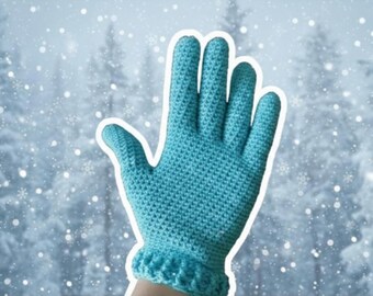 Finger Gloves Crochet Pattern – Easy  Stylish Winter Accessories, PDF Crochet Pattern for Beginners & Gift Making