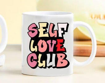 Self Love Club Sticker | Valentine's Day Graphic (svg, png, pdf, jpg, canva editable version)