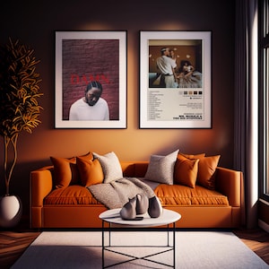 Zestaw plakatów Kendricka Lamara | Mr. Morale i DAMN. Plakaty ścienne | Półbłyszczące | Różne rozmiary