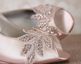 Blush Wedding Shoes Etsy