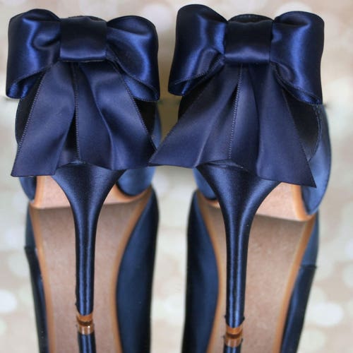 navy wedding wedges