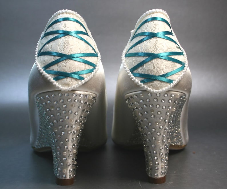 Wedding Shoes Light Ivory Wedding Shoes Peep Two Wedges