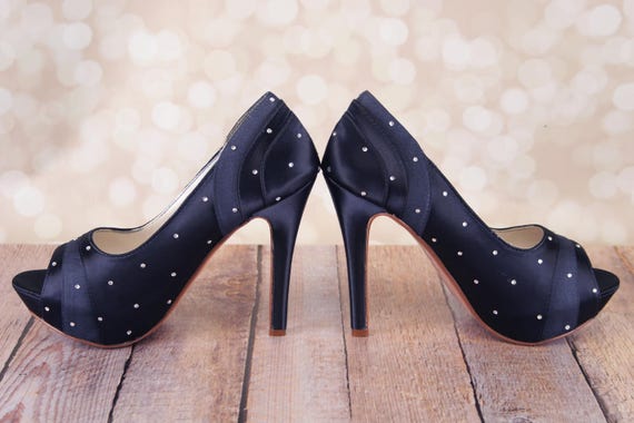 dark navy blue pumps