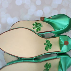 BENUTZERDEFINIERTE BERATUNG: Grüne Hochzeitsschuhe, St. Patricks Day Hochzeit, Design Ihrer Hochzeitsschuhe, Benutzerdefinierte Hochzeitsschuhe, Kleeblattschuhe