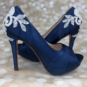 Wedding Shoes Navy Blue Wedding Shoes 