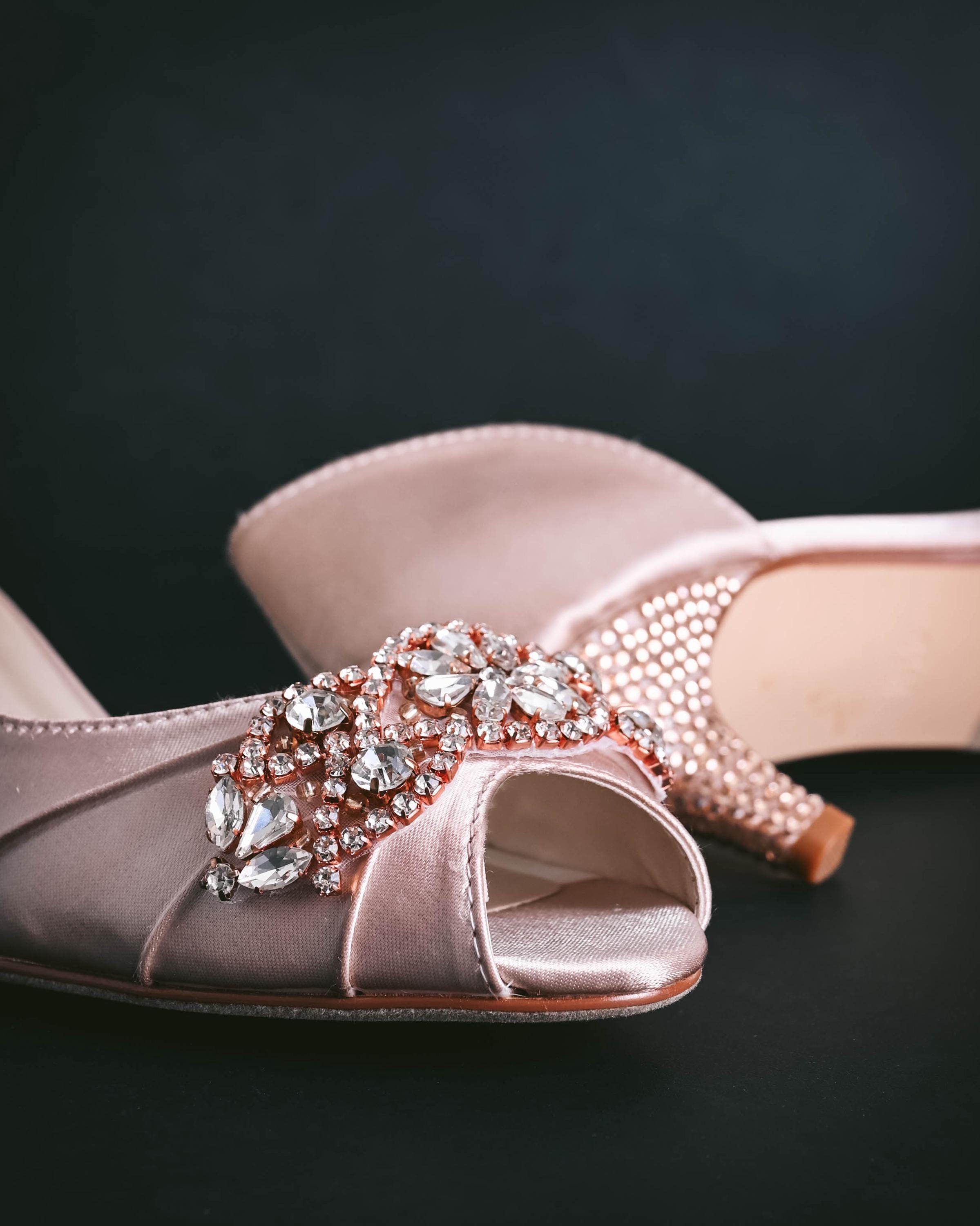Rose Gold Crystal Heels, Custom Bridal Heels, Blush Wedding Shoes, Rose Rose Gold Crystal Heels, Custom Bridal Heels, Blush Wedding Shoes, Rose