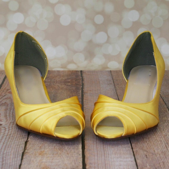 canary yellow shoes for wedding