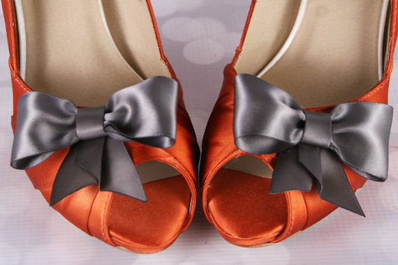 Burnt Orange Wedding Shoes for Bride 