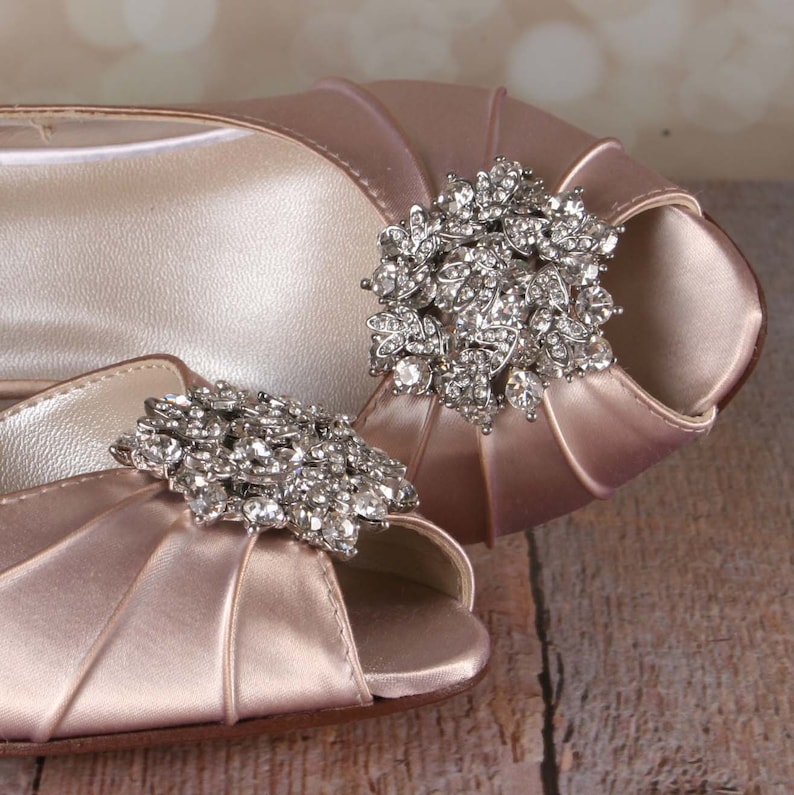 Wedding Shoes Blush D�Orsay Style Kitten Heel Custom Etsy Wedding Shoes Blush D�Orsay Style Kitten Heel Custom Etsy
