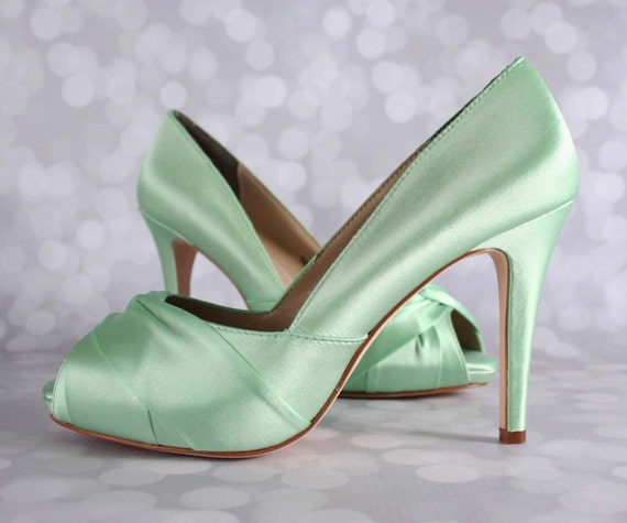 Suradam visie vijand Mint Green Wedding Shoes for Bride Bridal Shoes Bride Shoes - Etsy