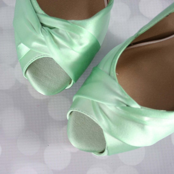 mint heels wedding