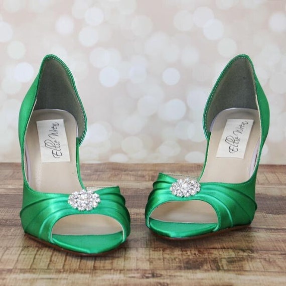 Wedding Shoes Green Wedding Shoes Custom Wedding Shoes Green