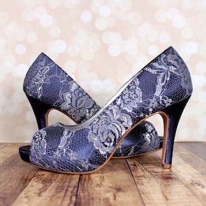 navy blue heels for wedding