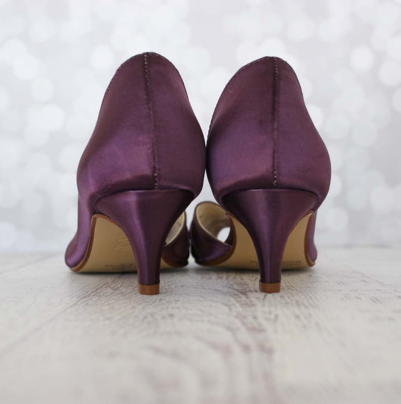 plum colored heels for wedding