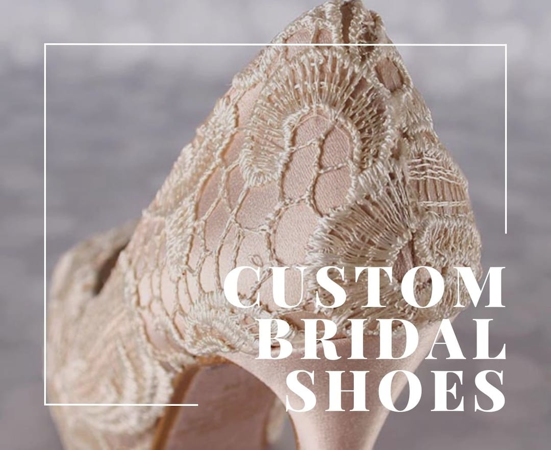 Design Your Own Wedding Shoes, High Heel Bride Shoes, Lace Bridal Heels ...