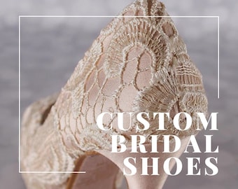 Design Your Own Wedding Shoes, High Heel Bride Shoes, Lace Bridal Heels, Custom Bridal Shoes, Ivory Wedding Shoes, Open Toe Bridal Shoes