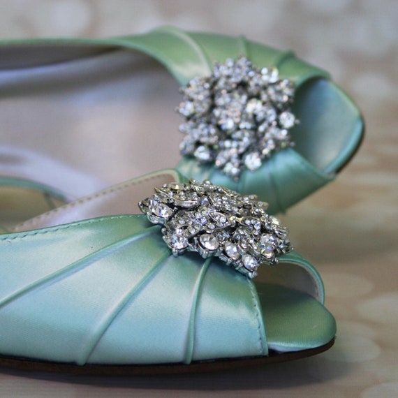 Zapatos de boda verde menta la novia zapatos boda Etsy España