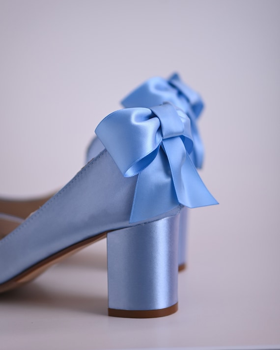 Cornflower blue shoes wedding best sale