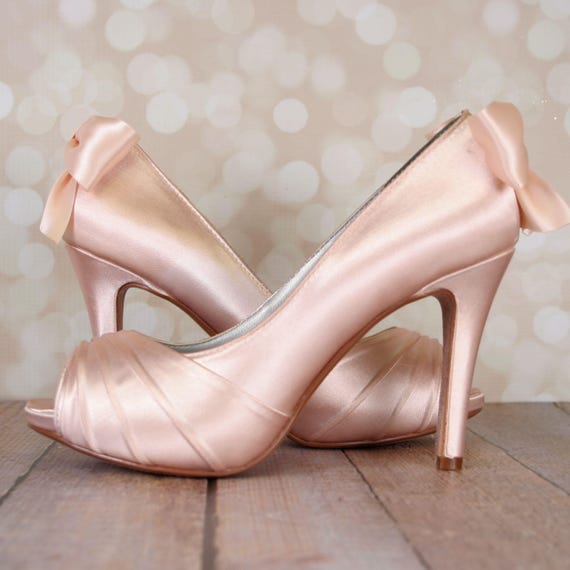 blush bridal shoes