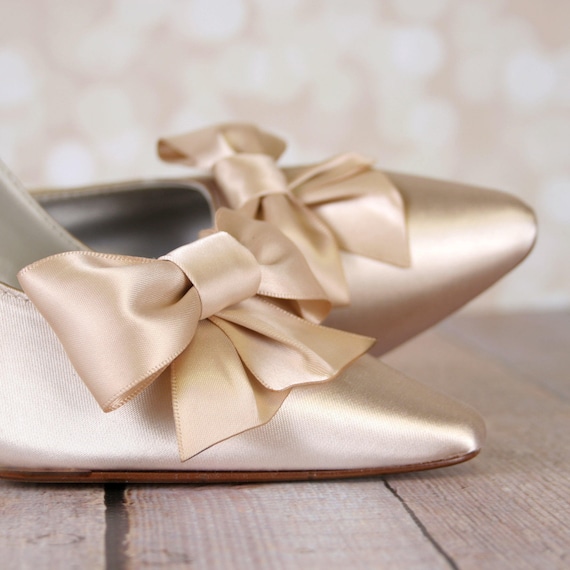 champagne bridal shoes