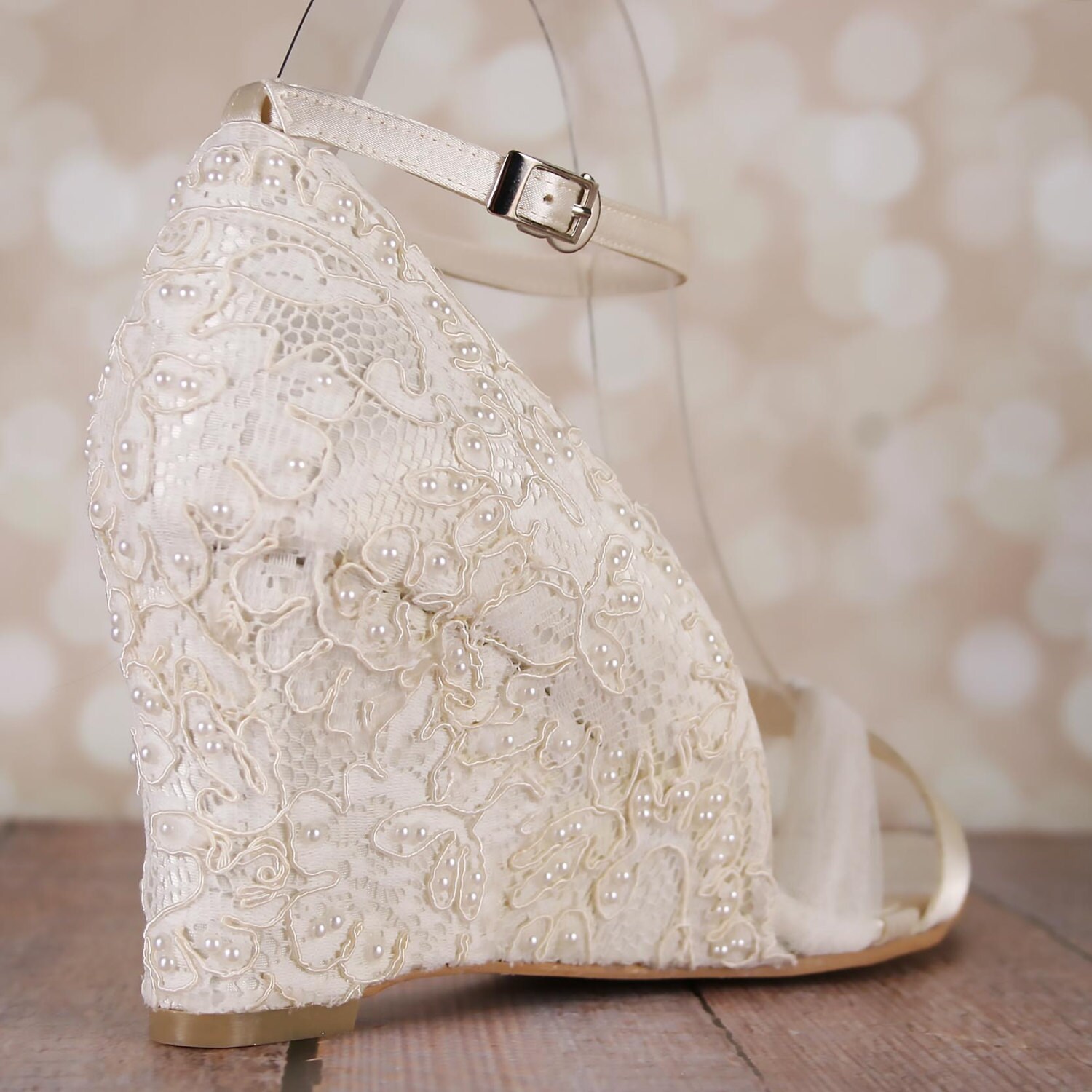 wedding lace wedges