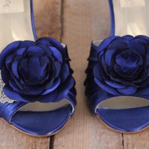 Sapphire Blue Wedding Shoes Wedding Shoes Blue Something - Etsy