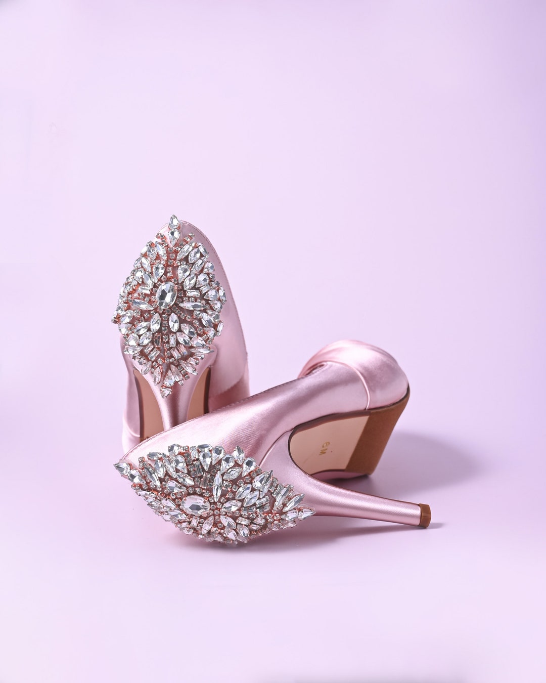 Crystal Heel Bridal Shoes, Pink Wedding Shoes, Rose Shoes for Bride, Custom Wedding  Shoes, Rose Gold Bridal Heels, Unique Wedding Shoes - Etsy