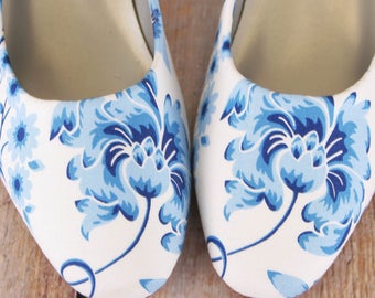 CUSTOM CONSULTATION: Design My Own Wedding Shoes, Design Your Own Wedding Shoes, Custom Wedding Shoes, Kitten Heels, Floral Wedding Shoes