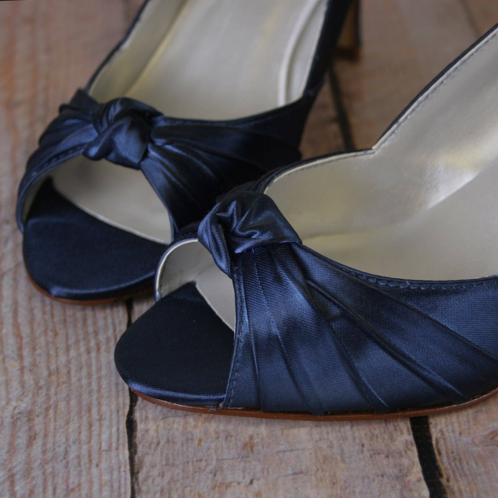 navy low heel shoes for wedding
