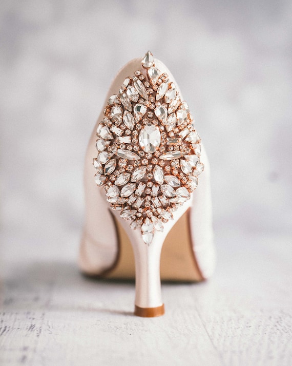 Perfect Bridal Freya Blush Suede Two Part Block Heel Court Shoes