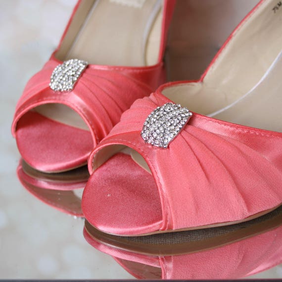 Coral Wedding Shoes Wedge Wedding Shoes 