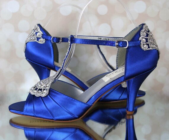 Blue wedding shoes uk sale