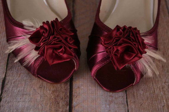 Zapatos boda de vino novia zapatos de de cuña - Etsy México