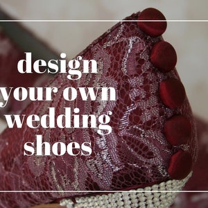 Consulta personalizada / Zapatos de boda personalizados / Diseña tus zapatos de boda / Zapatos de novia personalizados / Tacones de novia personalizados / Zapatos de boda únicos
