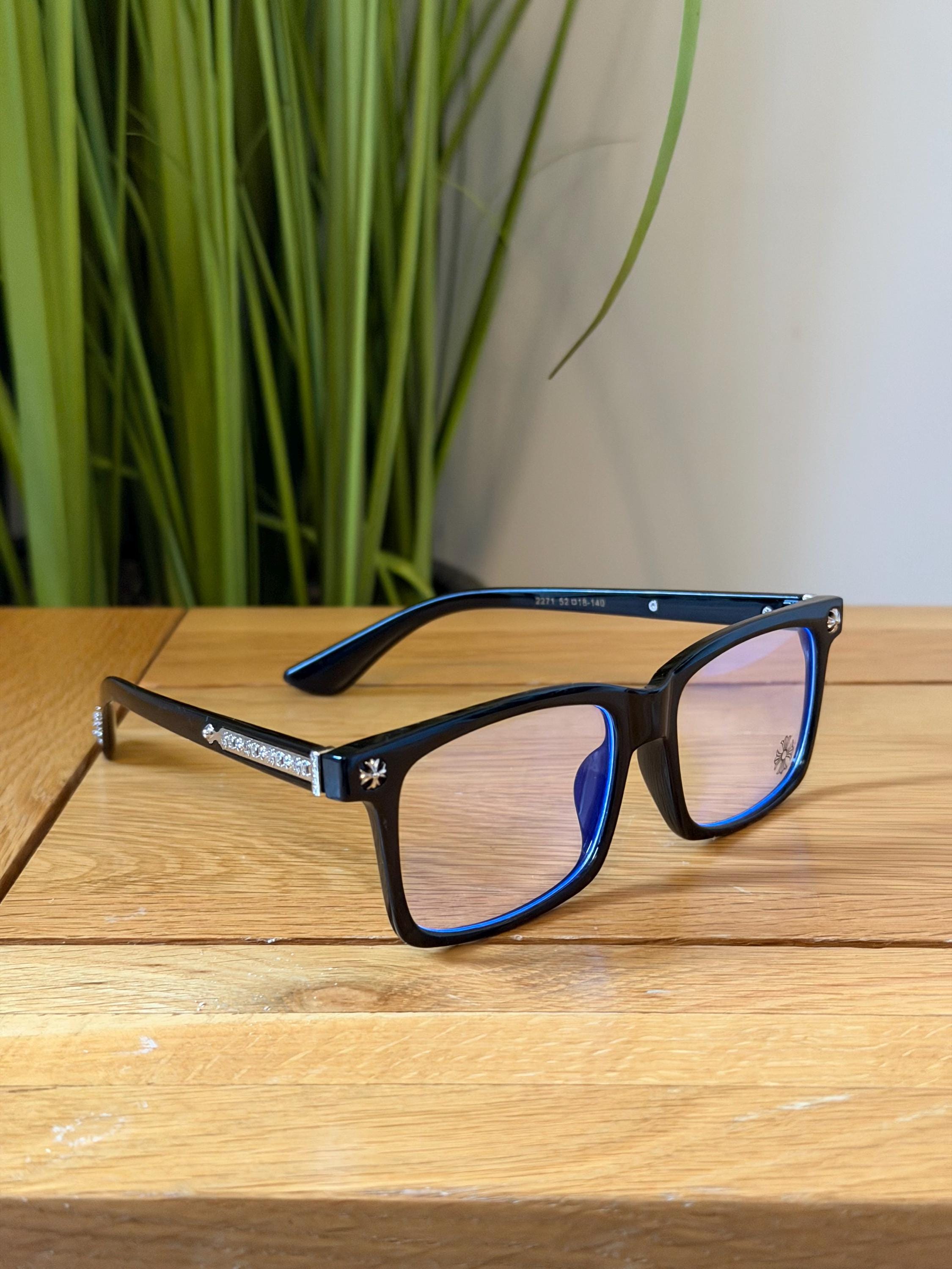 Chrome Hearts Blue Light Glasses Comes with: ANTI BLUE LIGHT LENS SUNGLASS SHADES Chrome  main image 3