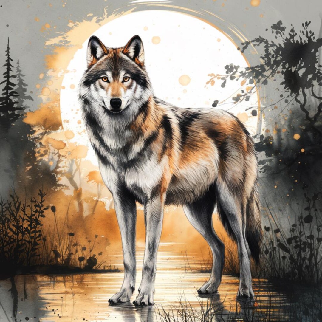 Luxus Bse Wolf Kostm Bild