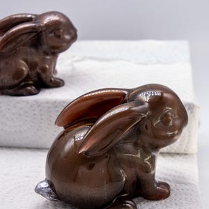 Rabbit Memorial Keepsake with Ashes in Resin, Personalised Pet Cremation Memorial, Bunny Loss Sympathy Gift UK